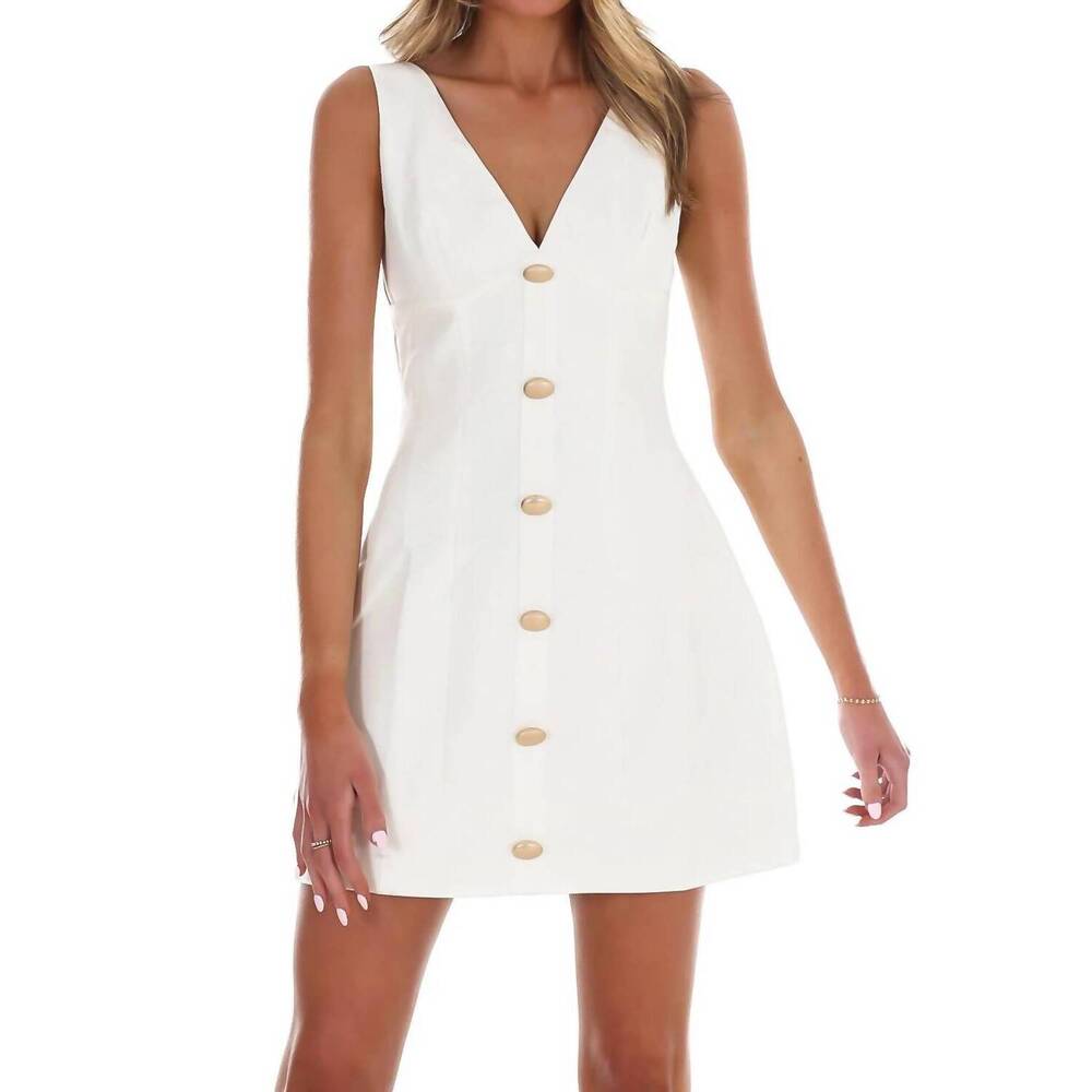 NEW ONE & ONLY you are the reason shift mini dress in white - Picture 3 of 8